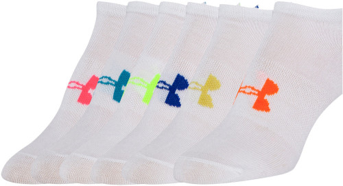 Under Armour, Strumpor, 6-pack, White