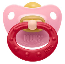 NUK, Classic Soft, Napp, Latex, 18-36 mån, 1-pack, Rosa