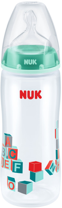 NUK, First Choice, Nappflaska med dinapp, 360ml, Strl. 2