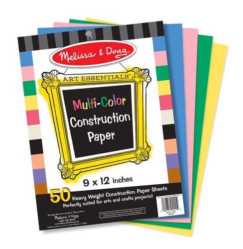 Melissa & Doug, Flerfärgat konstruktionspapper, 50 sid