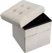 Kids Concept, Förvaringspall, Beige