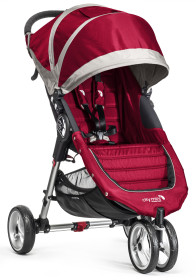 Baby Jogger, Sittvagn, City Mini Single, 2014, Crimson/Grey
