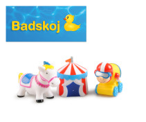 Badlek, Cirkus, Vit häst, Cirkustält och man i kanonkula