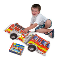 Melissa & Doug, Golvpussel, Gigantisk brandbil, 24 bitar