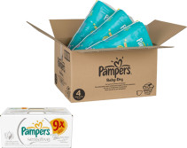 Pampers, Baby Dry, Strl 3, månadsbox + Våtservetter