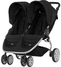 Britax, Syskonvagn, B-Agile Double, 2016, Cosmos Black