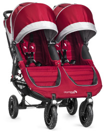 Baby Jogger, Sittvagn, City Mini GT Double, 2014, Crimson/Gray