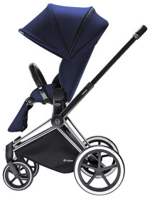 Cybex Priam 2016, Sittvagn, Svart chassi/Trekking, Royal Blue, Paket