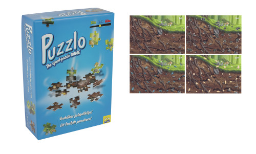 Puzzlo – Blå, 40 bitar, Skog