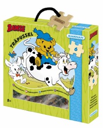 Kärnan, Bamse träpussel 6 bitar, Bamse och kossan
