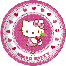 Hello Kitty, Tallrik 23 cm, 8 st
