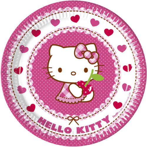 Hello Kitty, Tallrik 23 cm, 8 st