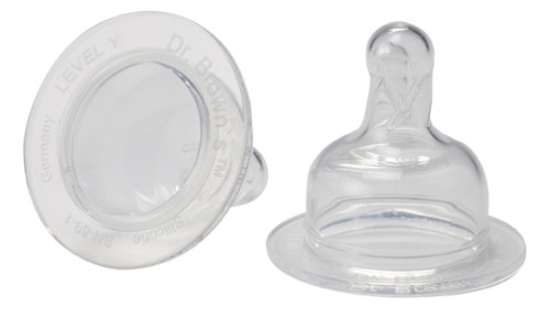 Dr.Brown, Dinapp, Wideneck, Strl 5 med Y-skåra, 2-pack