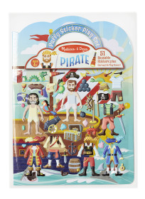 Melissa & Doug, Återanvändbara tjocka stickers, Pirater