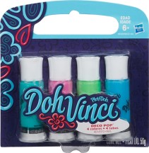 Play Doh, Doh Vinci Refill, 4-pack, Pastell