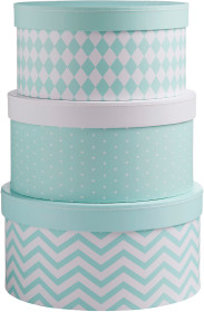 Kids Concept, Barnkammaren, Låda med lock, 3-pack, Mint