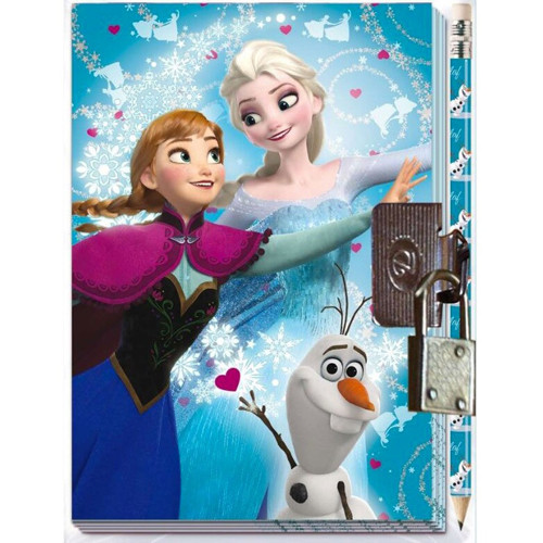 Disney Dagbok med lås & penna Frozen