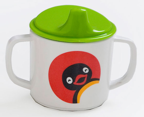 Rätt Start, Pingu, Spillsäker Mugg, Grön