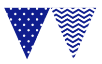 Vimplar, Blå, 2,3 m