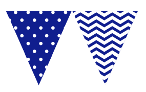 Vimplar, Blå, 2,3 m