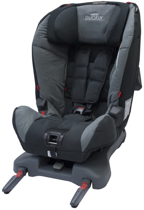 Axkid, Bilbarnstol, Duofix, ISOfix, 9-25 kg, Grå Tetris