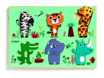 Djeco, Träpussel, Coucou jungle