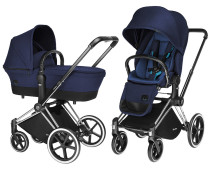 Cybex Priam 2016, Duovagn, Chrome chassi/Trekking, Royal Blue, Paket