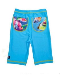 Swimpy, UV-shorts fisk turkos, 110-116 cl, 4-6 år