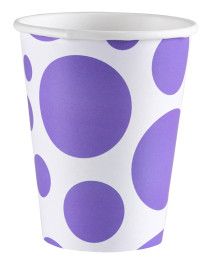 Lila prickar, Mugg, 250 ml, 8 st