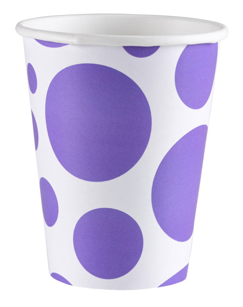 Lila prickar, Mugg, 250 ml, 8 st