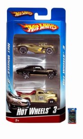 Hot Wheels, 3-pack