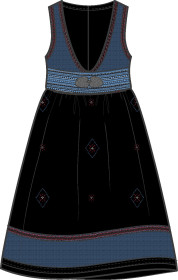 Name it, Norsk Nationaldräkt – Bunad, Klänning, Tena, Ensign Blue