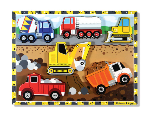 Melissa & Doug, Byggfordon, Pussel 6 bitar