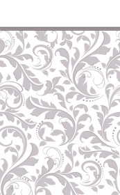 Elegant Silver, Pappersduk, 137×259 cm