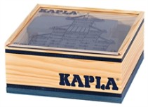 Kapla byggstavar, Mörkblå, 40 st
