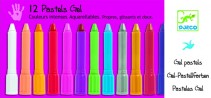 Djeco, 12 gel pastels