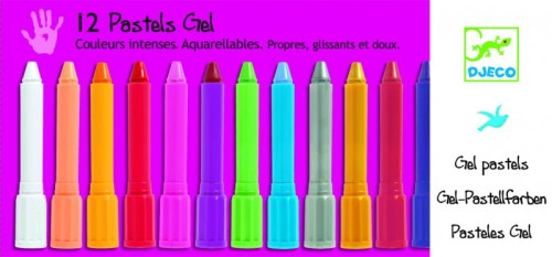 Djeco, 12 gel pastels