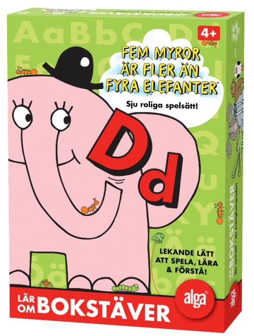 Alga, Fem Myror är fler än fyra elefanter, Bokstäver
