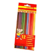 Träfärgpennor, 12-pack