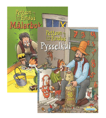 Pettson och Findus, Målarbok och pysselbok, 48+48 sidor