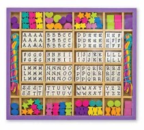 Melissa & Doug, Träpärlor, Bokstäver, 200 delar