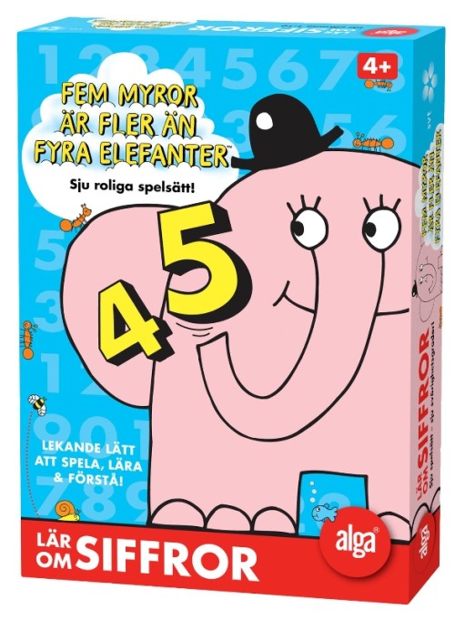 Alga, Fem myror är fler än fyra elefanter, Siffror