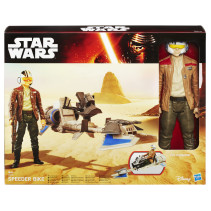 Star Wars VII, Hero Series figur & fordon, Speeder Bike