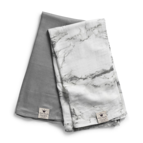 Elodie Details, Bamboo Muslin – Marble Grey