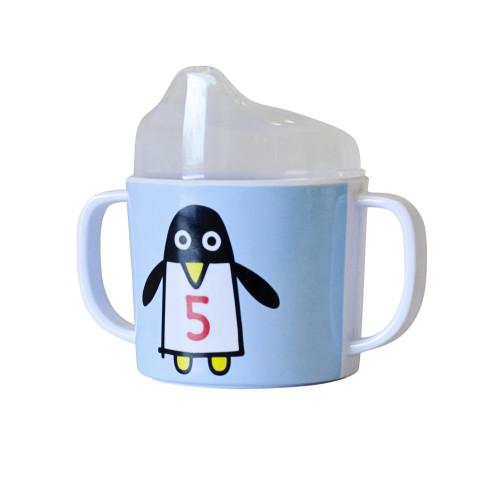 Färg & Form, Pipmugg, Penguin Pals, Blå