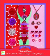 Djeco, Pärlor, Pearls and hearts