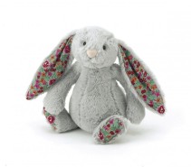 Jellycat, Bashful Blossom Silver Kanin 18 cm