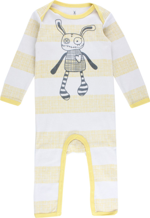 Small Rags, Sparkdräkt m. tryck, Cream Gold
