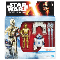 Star Wars VII, R2-D2 och C-3PO, 9 cm