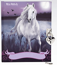 Miss Melody, Dagbok med stickers, Lila